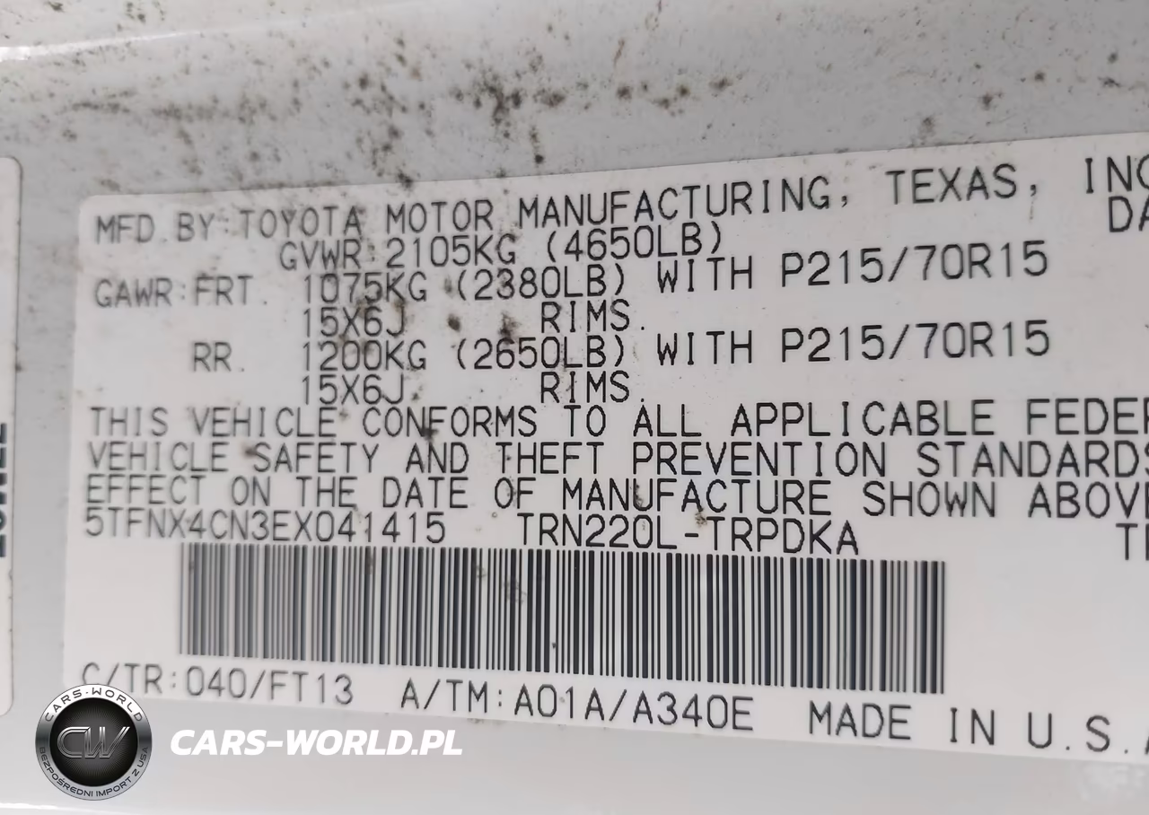 2014 Toyota Tacoma VIN:5TFNX4CN3EX041415 - 9