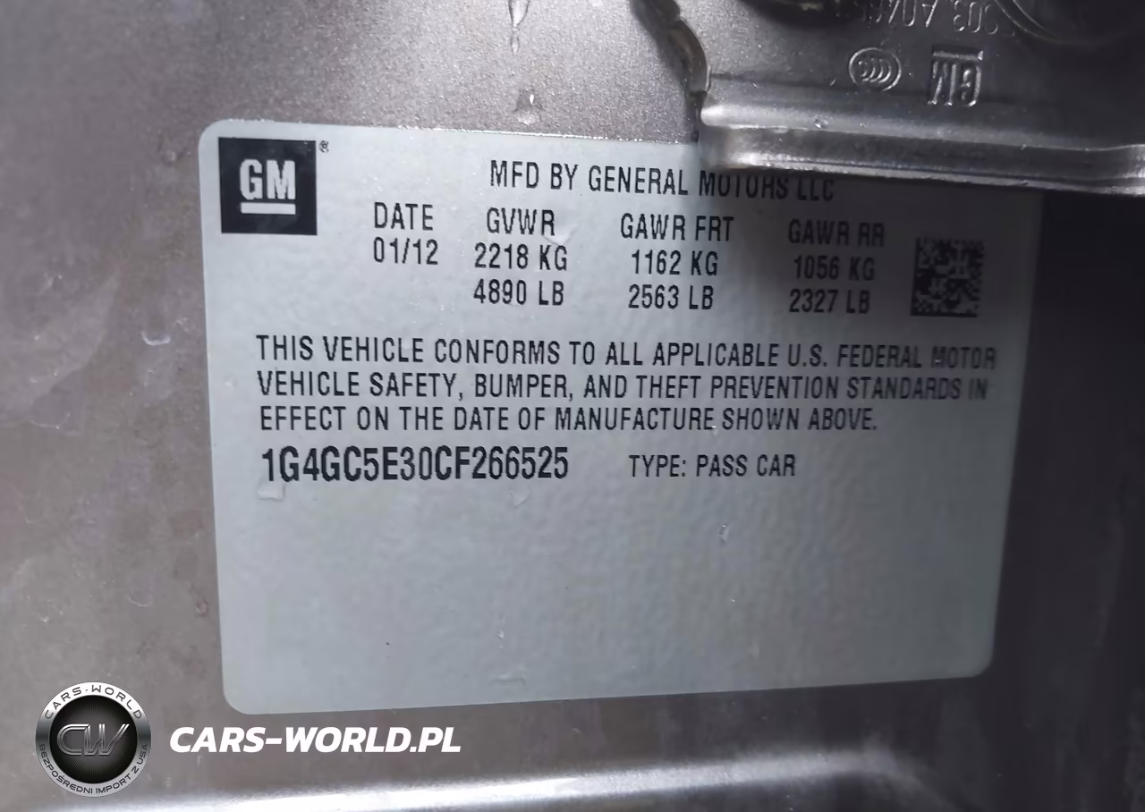 2012 Buick Lacrosse Leather Group VIN:1G4GC5E30CF266525 - 9