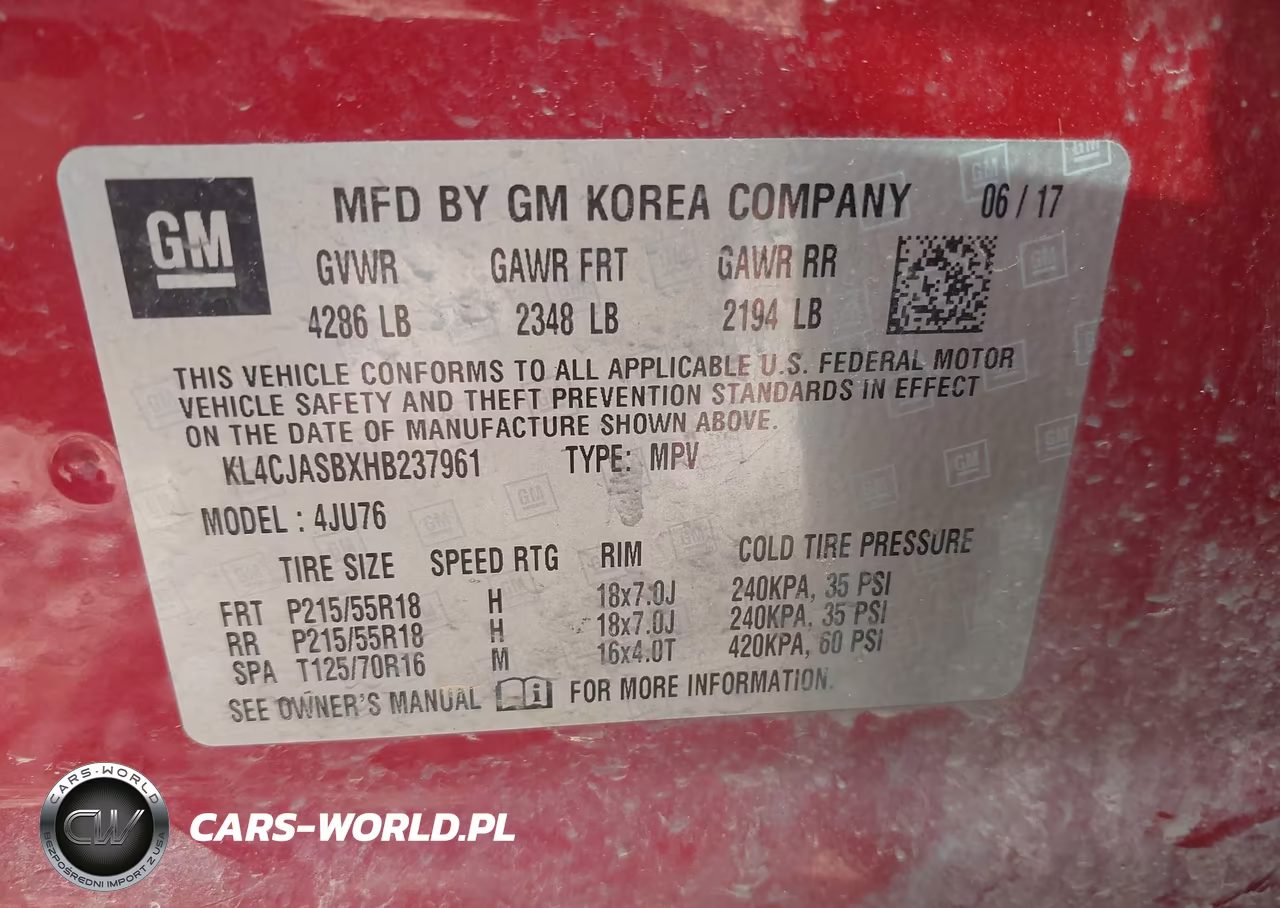 2017 Buick Encore Preferred VIN:KL4CJASBXHB237961 - 9
