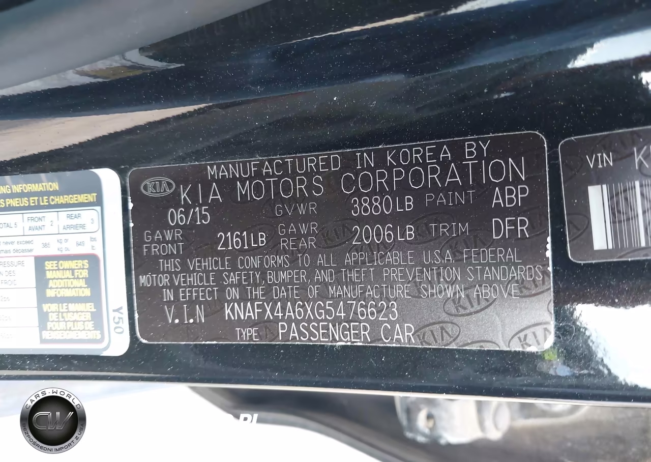2016 Kia Forte Lx VIN:KNAFX4A6XG5476623 - 9