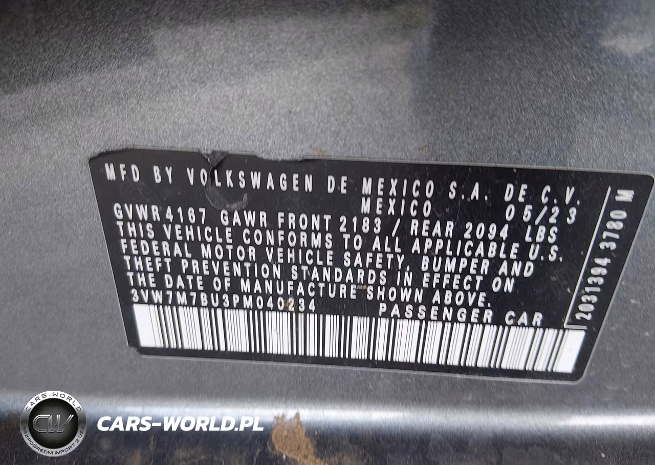 2023 Volkswagen Jetta 1.5T Se VIN:3VW7M7BU3PM040234 - 9