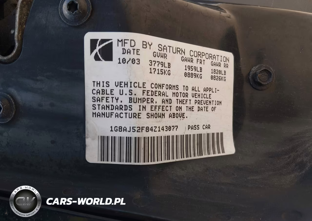 2004 Saturn Ion 2 VIN:1G8AJ52F84Z143077 - 9