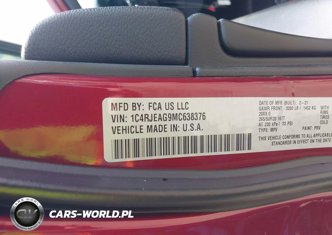 2021 Jeep Grand Cherokee Laredo X 4X2 VIN:1C4RJEAG9MC638376 - 9