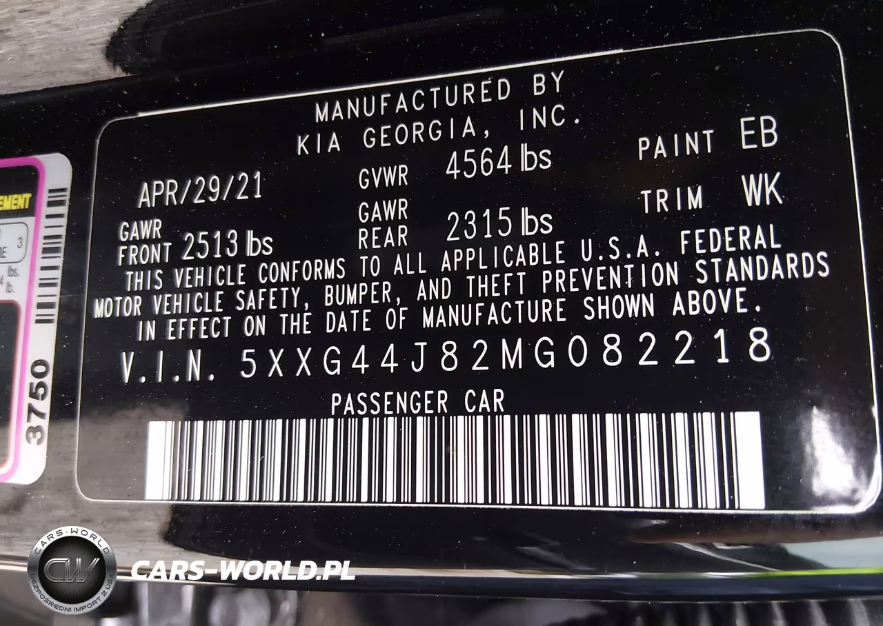 2021 Kia K5 Gt VIN:5XXG44J82MG082218 - 9