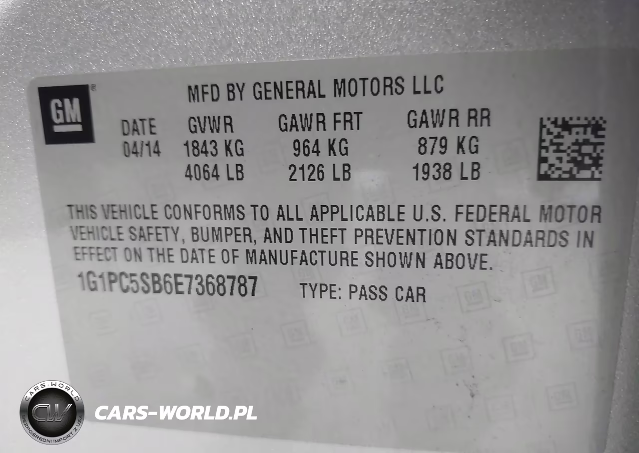 2014 Chevrolet Cruze 1Lt Auto VIN:1G1PC5SB6E7368787 - 9