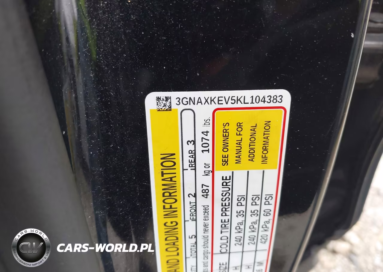 2019 Chevrolet Equinox Lt VIN:3GNAXKEV5KL104383 - 9