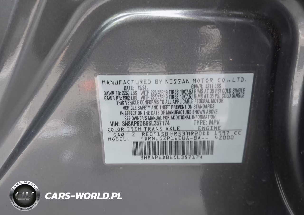 2025 Nissan Kicks Sr Intelligent Awd VIN:3N8AP6DB6SL357174 - 9