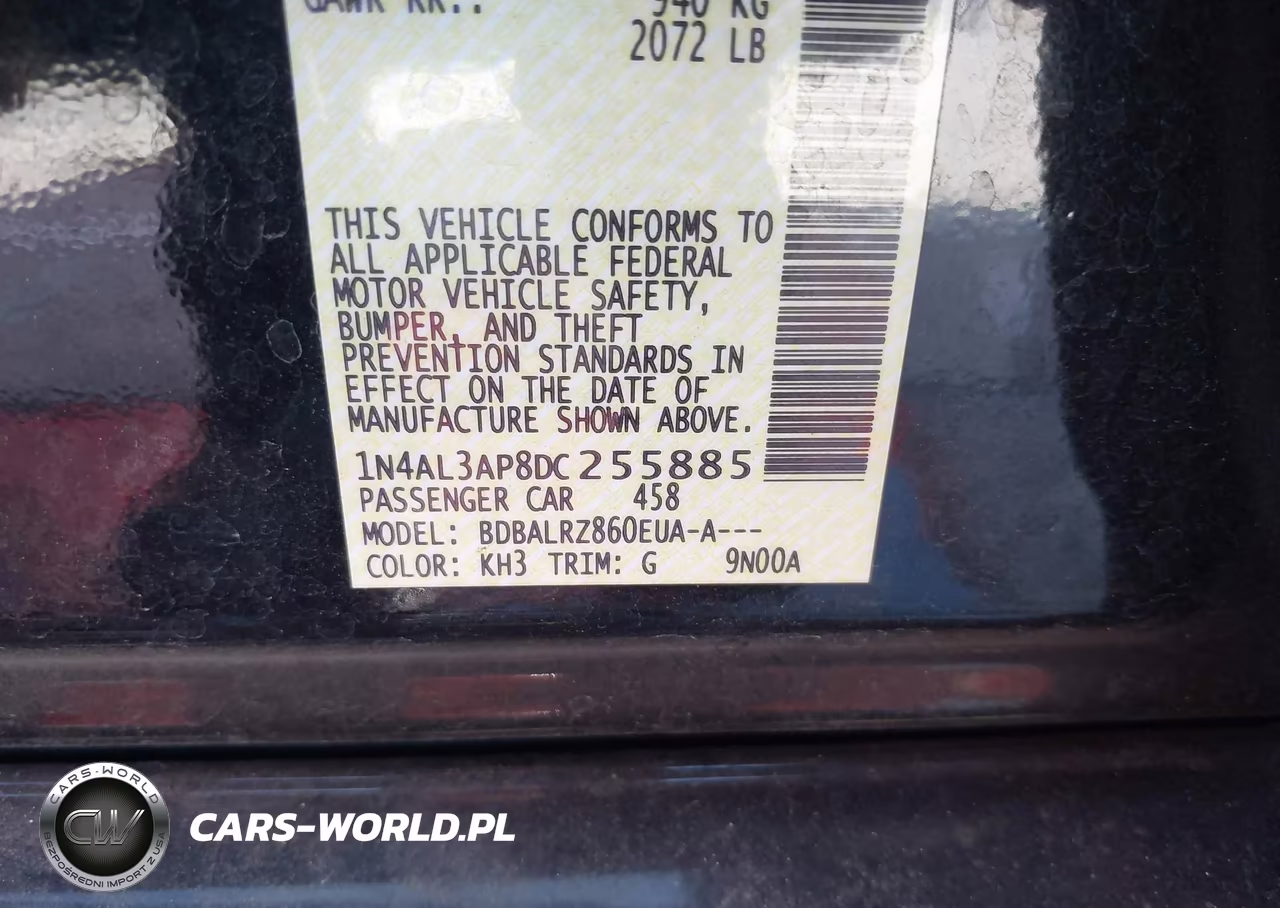 2013 Nissan Altima 2.5 S VIN:1N4AL3AP8DC255885 - 9