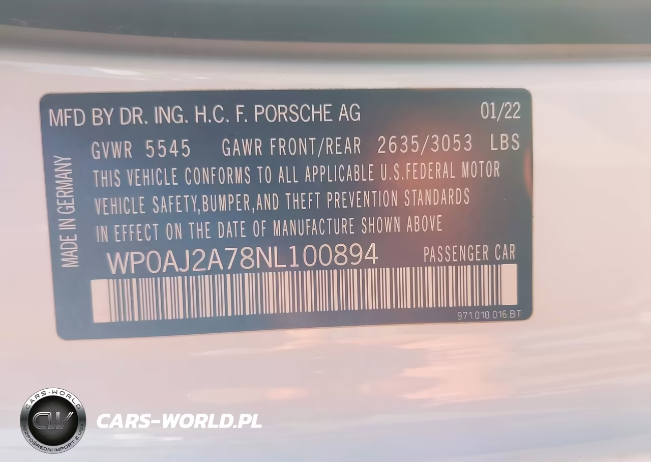 2022 Porsche Panamera 4-4 Platinum Edition-Platinum Edition VIN:WP0AJ2A78NL100894 - 9