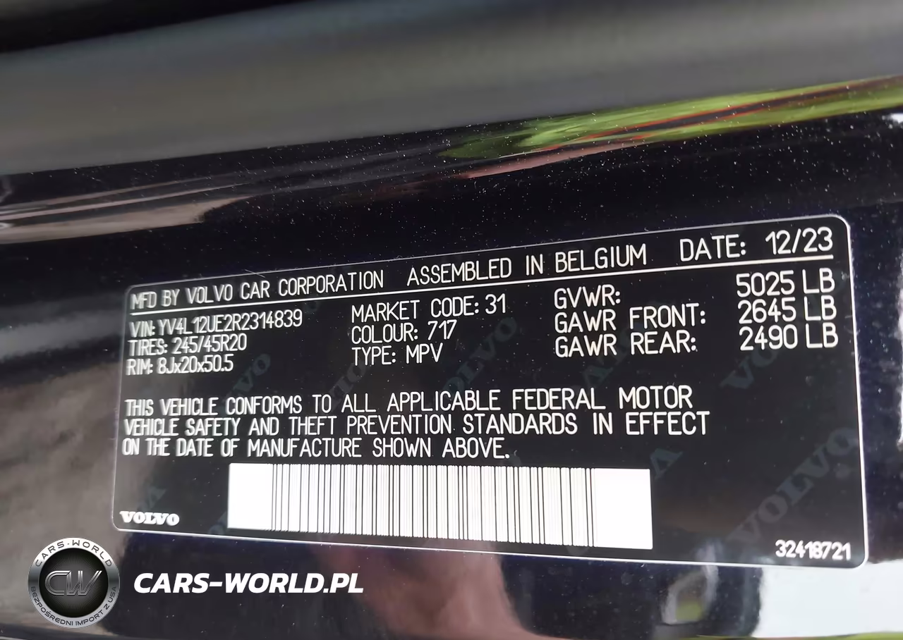 2024 Volvo Xc40 B5 Plus Bright Theme VIN:YV4L12UE2R2314839 - 9