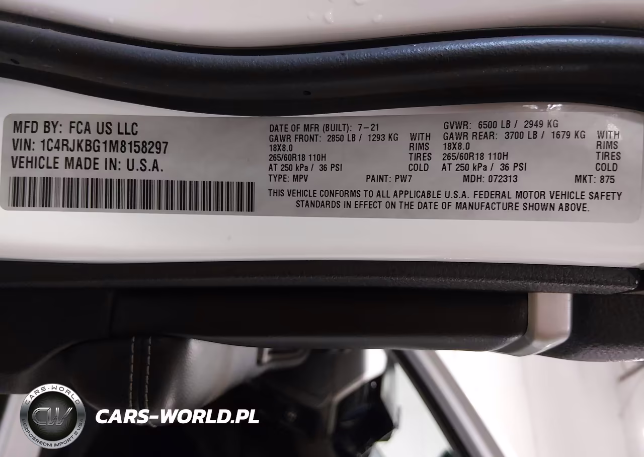 2021 Jeep Grand Cherokee L Limited 4X4 VIN:1C4RJKBG1M8158297 - 9