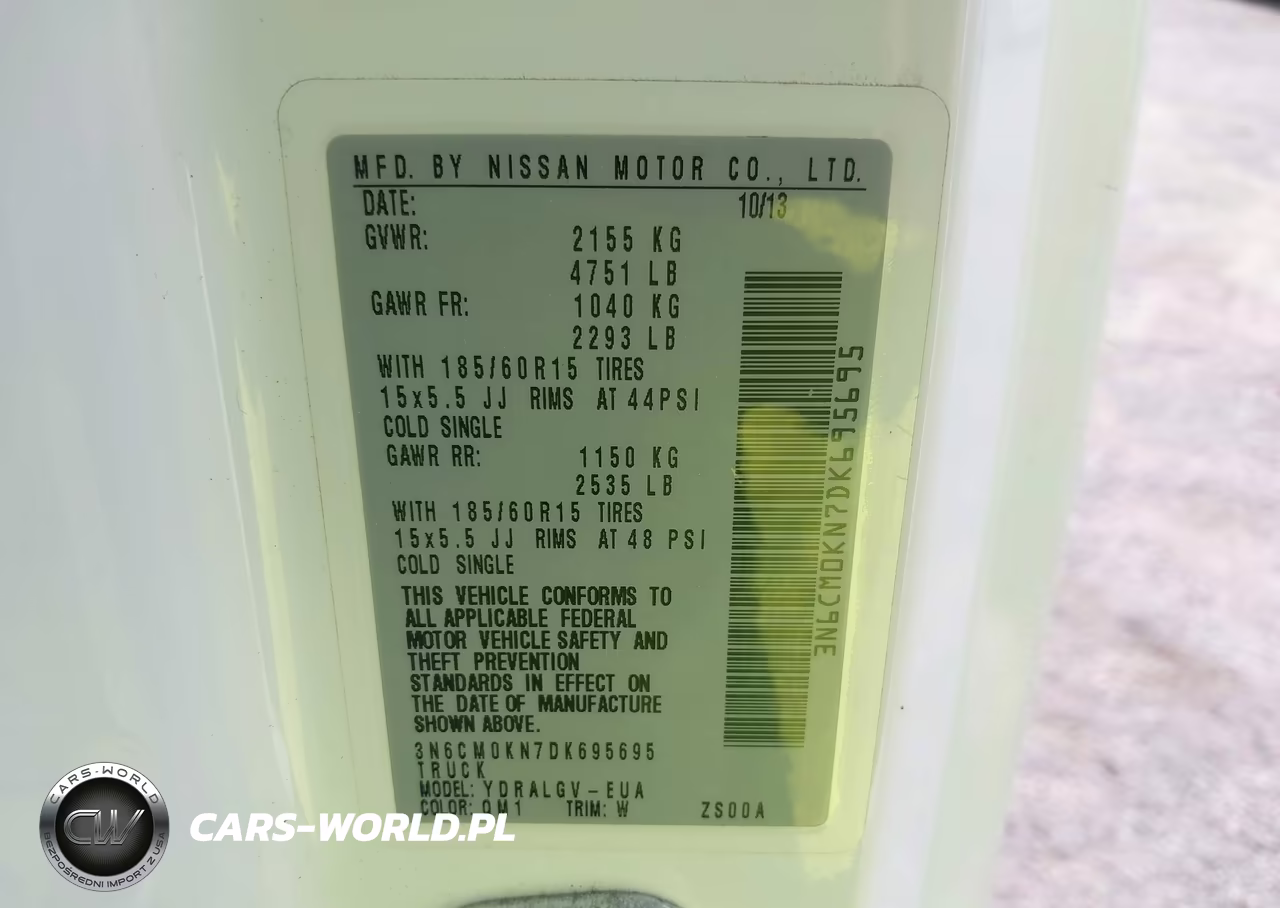 2013 Nissan Nv200 Sv VIN:3N6CM0KN7DK695695 - 9