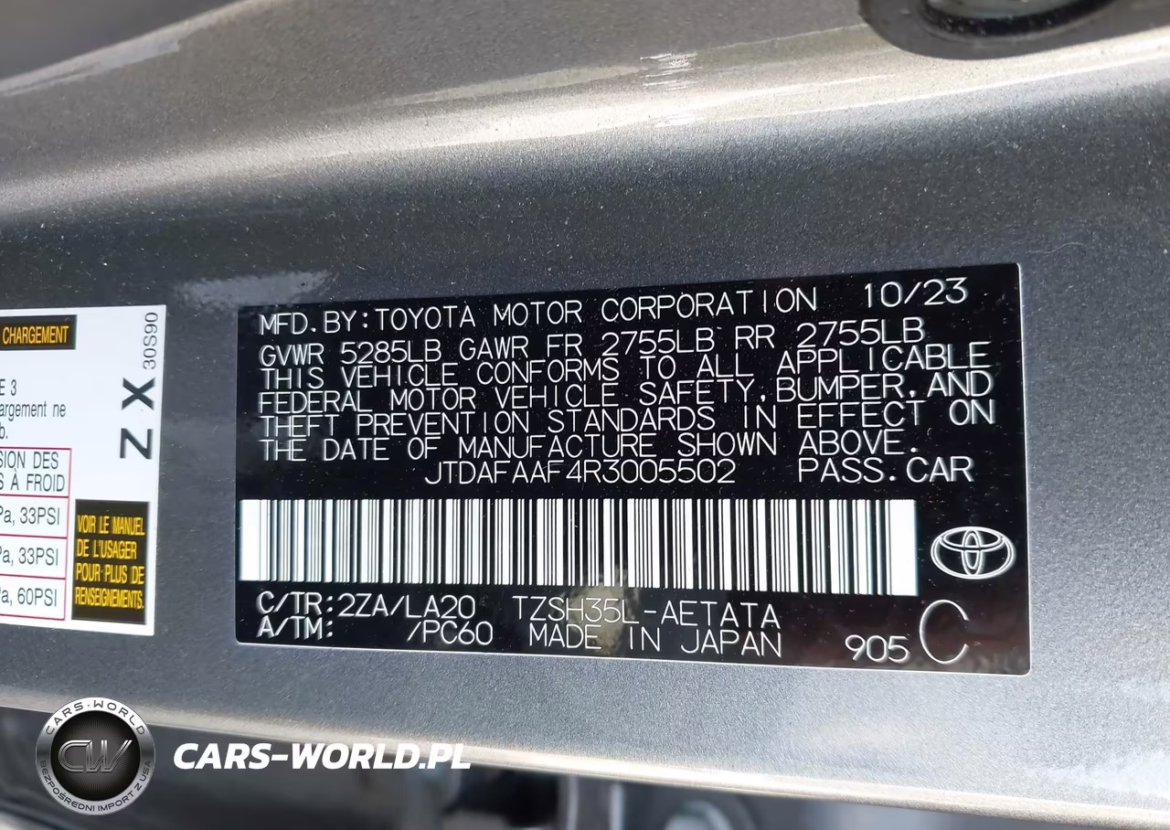 2024 Toyota Crown Platinum VIN:JTDAFAAF4R3005502 - 9