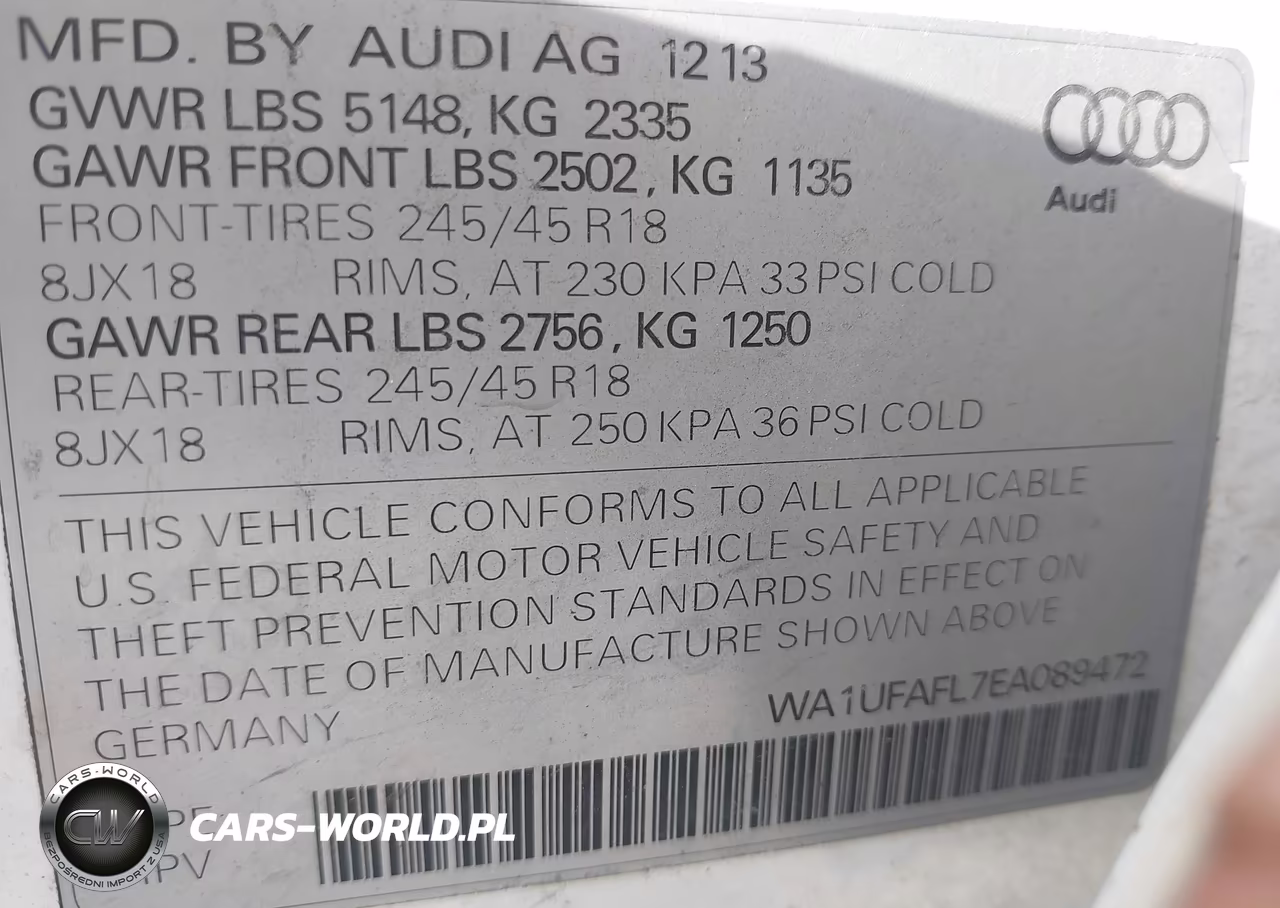 2014 Audi Allroad 2.0T Premium VIN:WA1UFAFL7EA089472 - 9