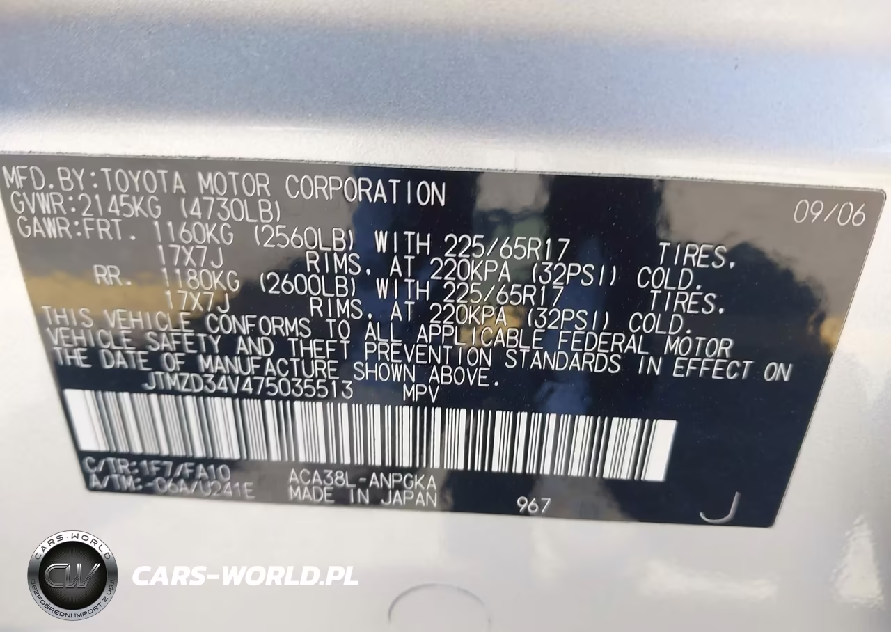 2007 Toyota Rav4 Limited VIN:JTMZD34V475035513 - 9