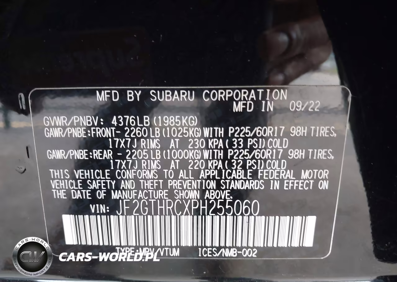 2023 Subaru Crosstrek Sport VIN:JF2GTHRCXPH255060 - 9