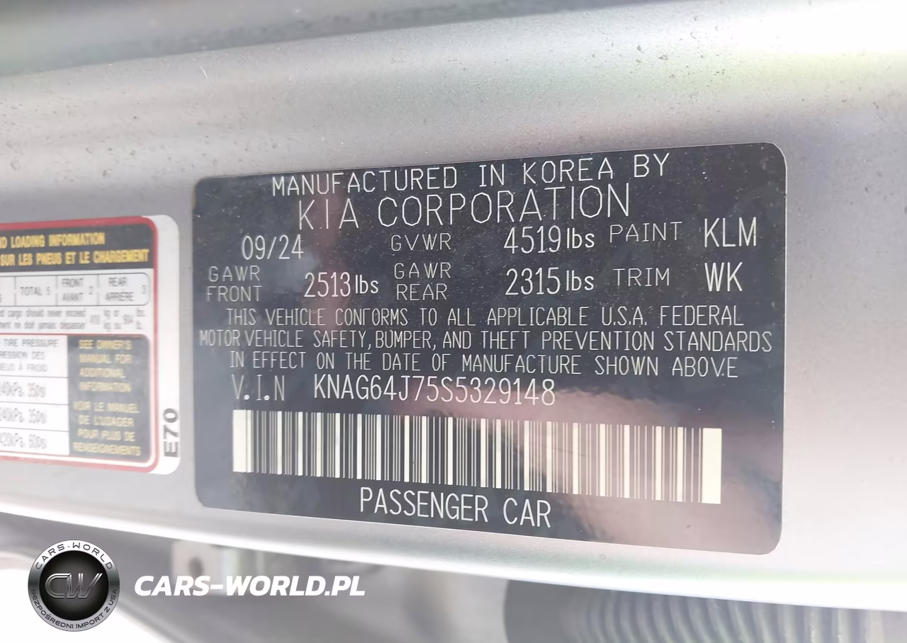 2025 Kia K5 Gt-Line VIN:KNAG64J75S5329148 - 9