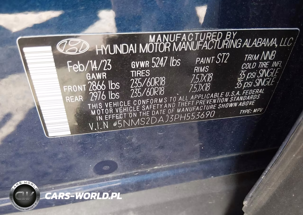 2023 Hyundai Santa Fe Sel VIN:5NMS2DAJ3PH553690 - 9