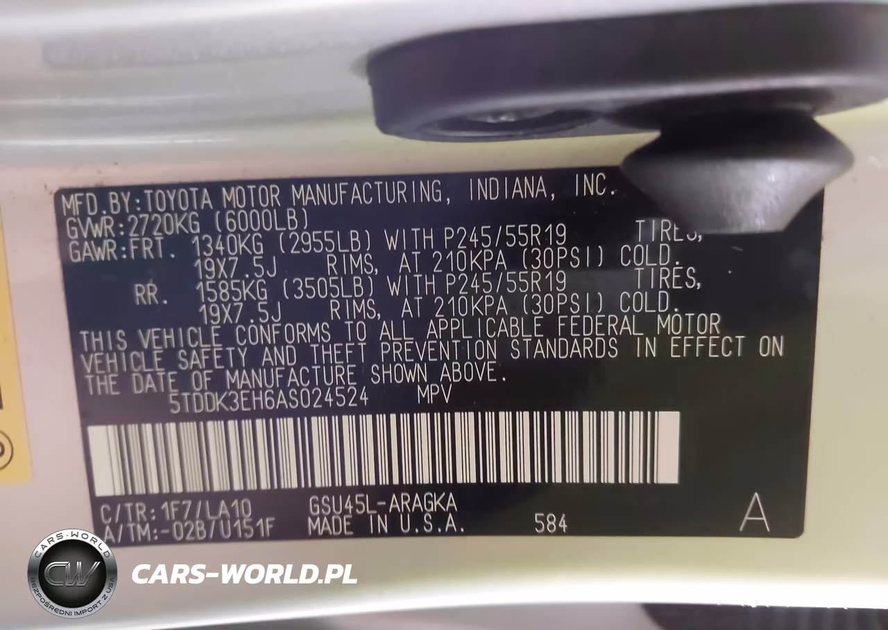 2010 Toyota Highlander Limited V6 VIN:5TDDK3EH6AS024524 - 9