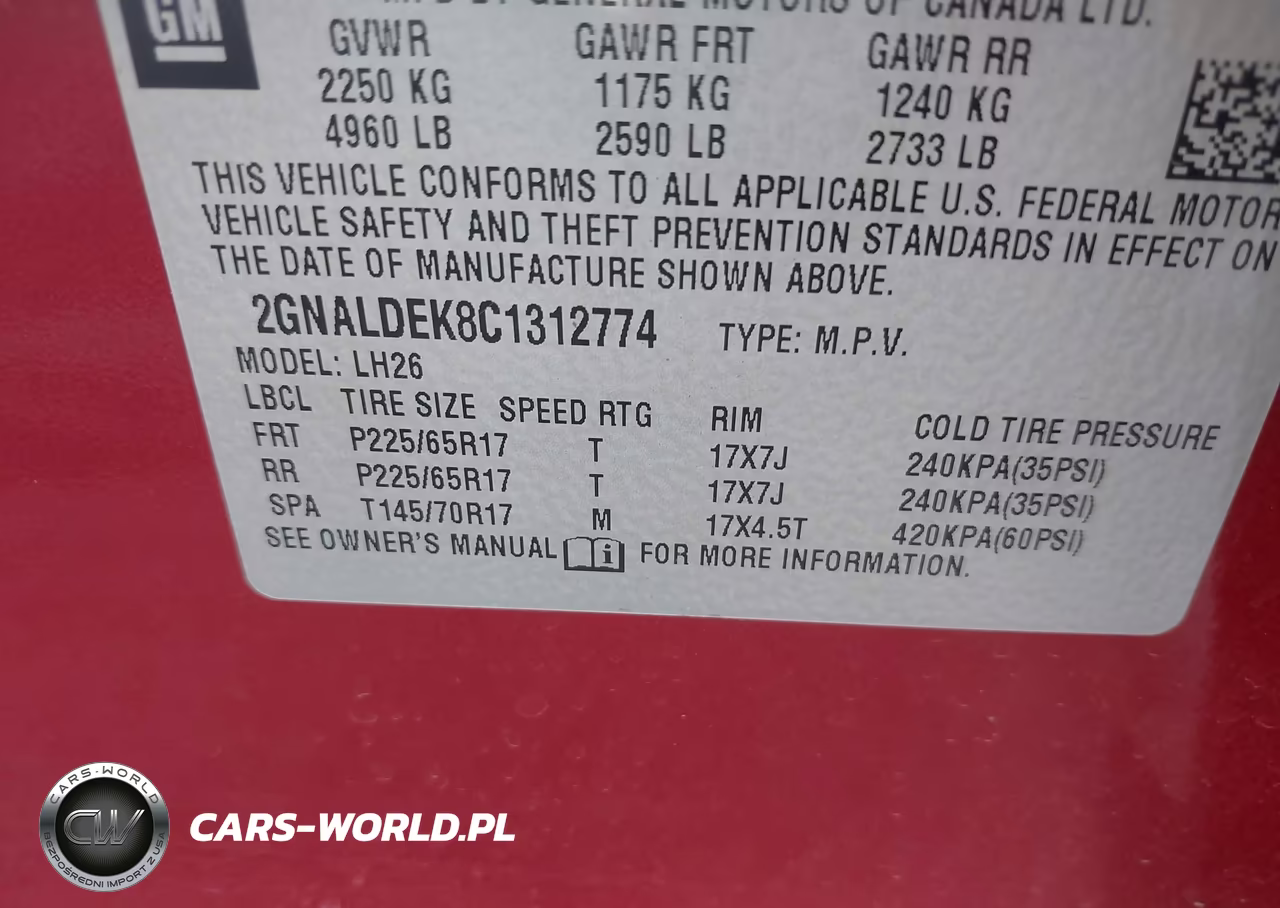 2012 Chevrolet Equinox 1Lt VIN:2GNALDEK8C1312774 - 9