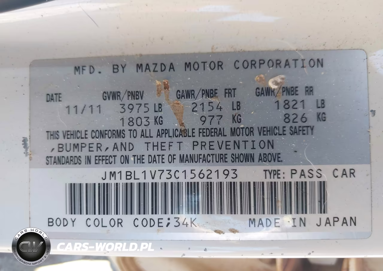 2012 Mazda Mazda3 I Touring VIN:JM1BL1V73C1562193 - 9