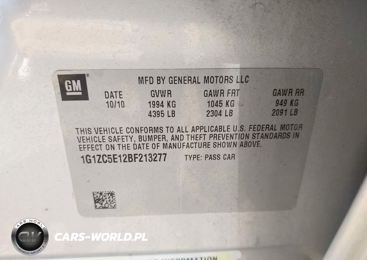 2011 Chevrolet Malibu 1Lt VIN:1G1ZC5E12BF213277 - 9