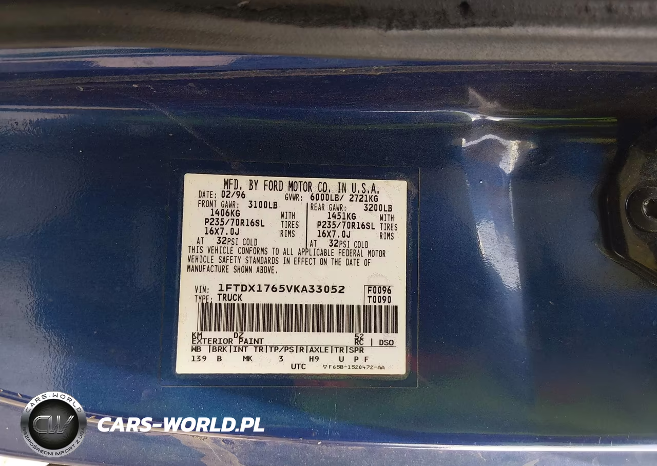 1997 Ford F-150 Lariat-Standard-Xl-Xlt VIN:1FTDX1765VKA33052 - 9