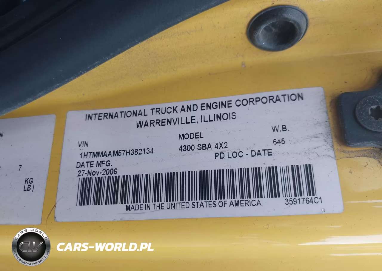 2007 International 4000 4300 VIN:1HTMMAAM57H382134 - 8