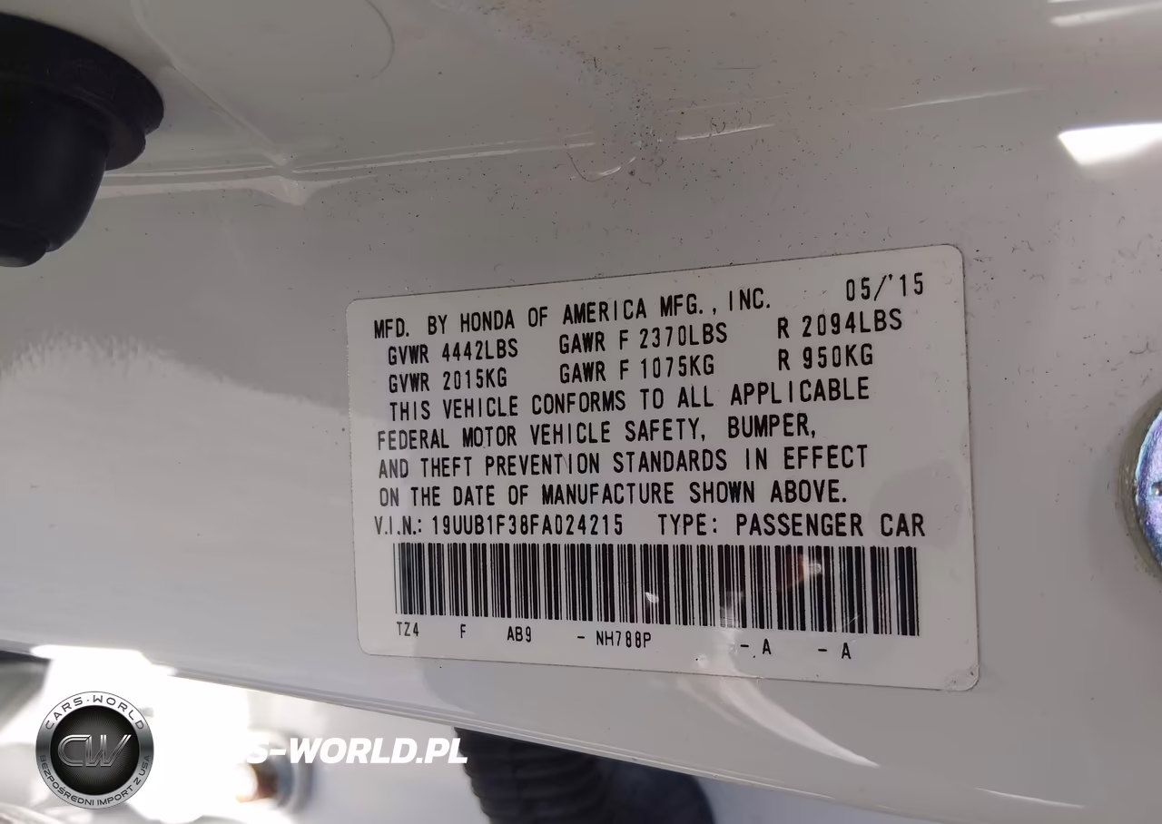 2015 Acura Tlx VIN:19UUB1F38FA024215 - 9
