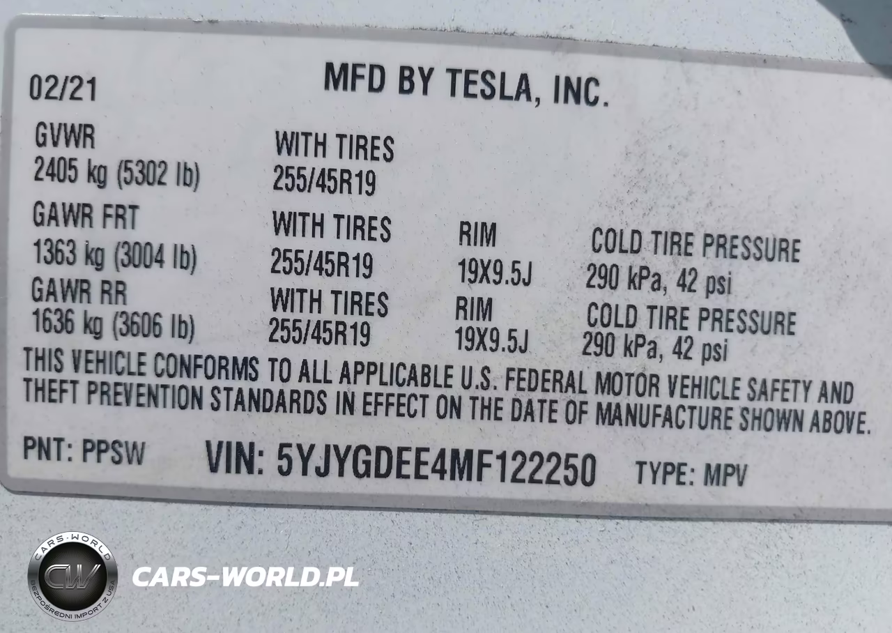 2021 Tesla Model Y Long Range Dual Motor All-Wheel Drive VIN:5YJYGDEE4MF122250 - 9