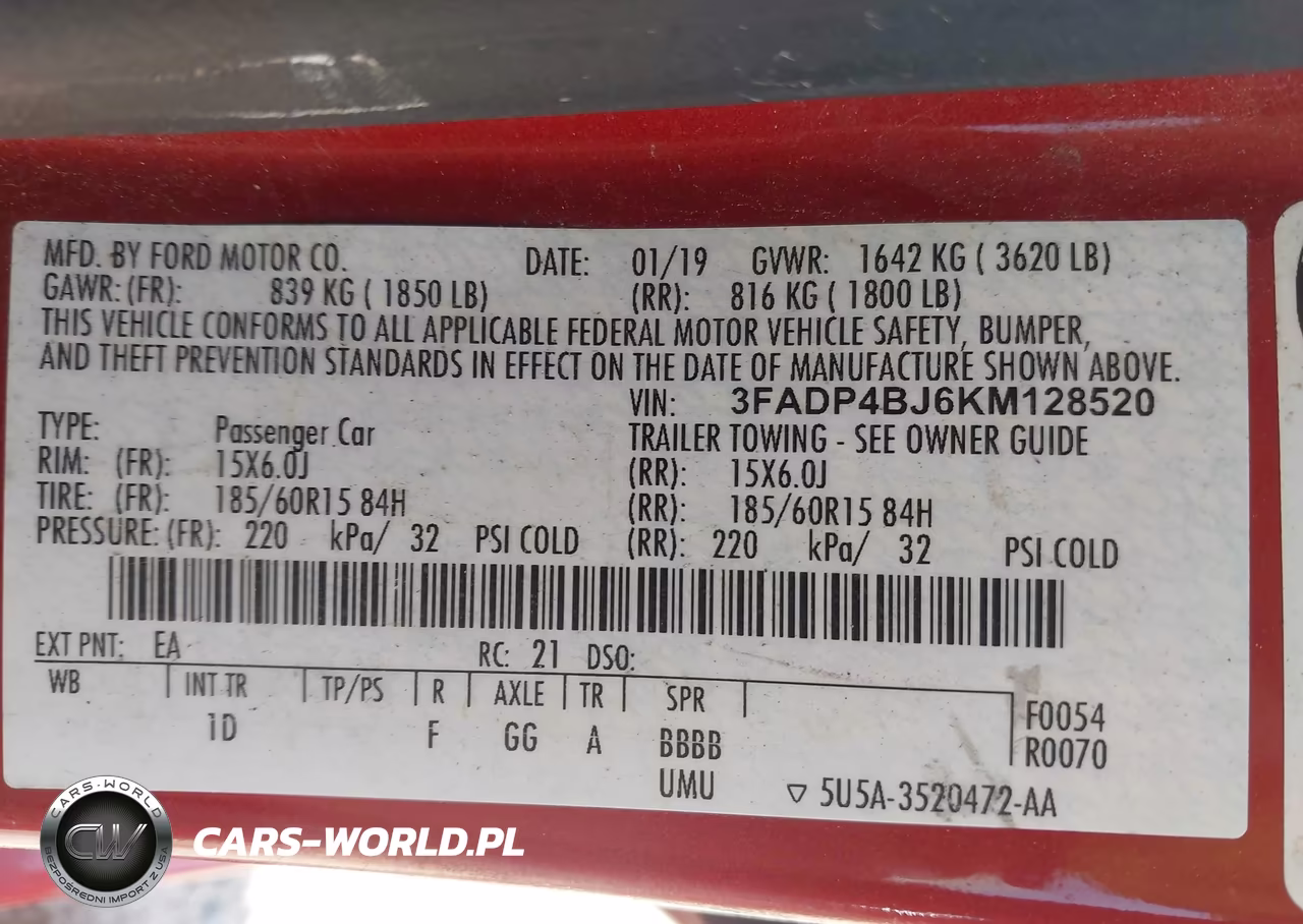 2019 Ford Fiesta Se VIN:3FADP4BJ6KM128520 - 9