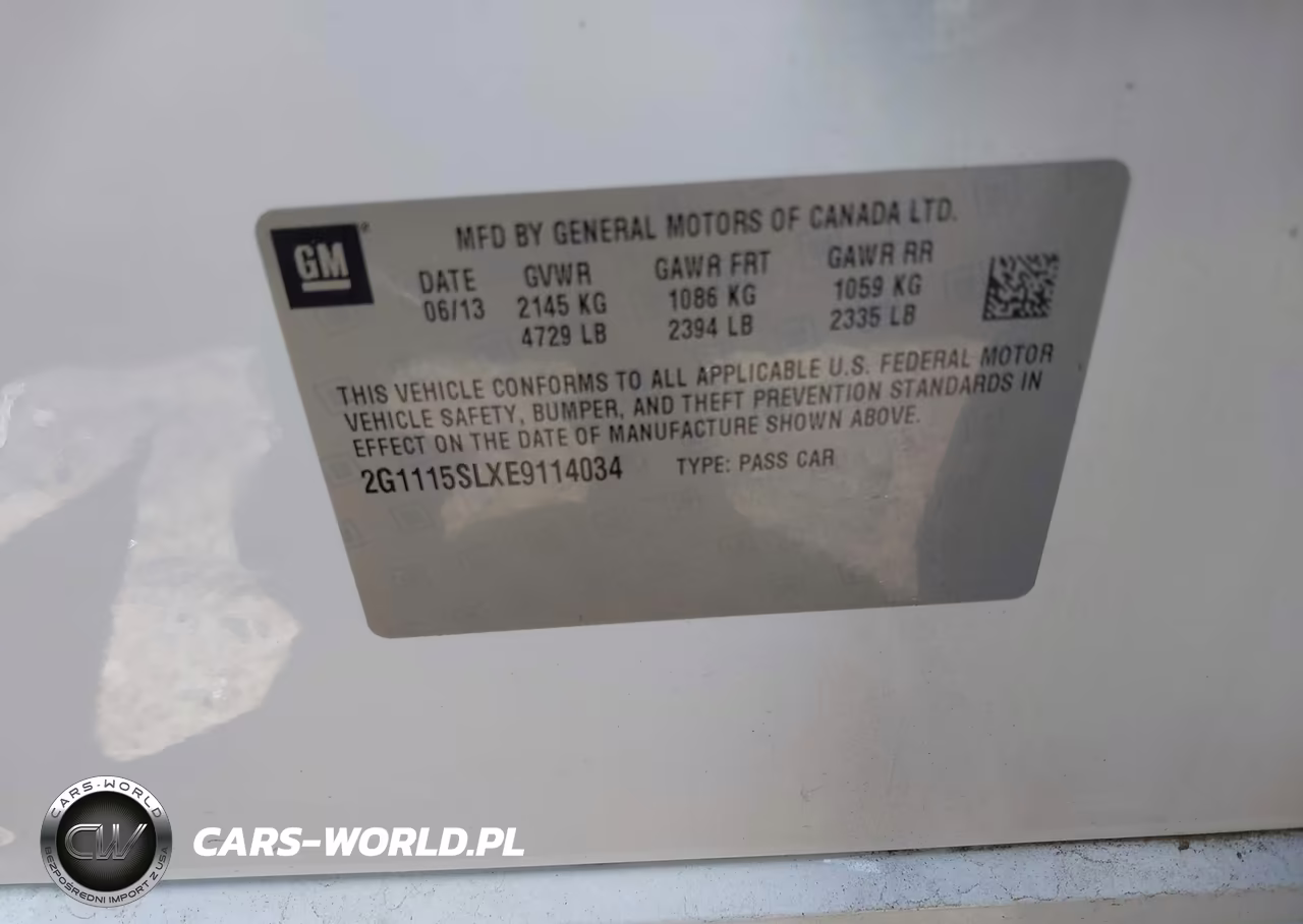2014 Chevrolet Impala 1Lt VIN:2G1115SLXE9114034 - 9