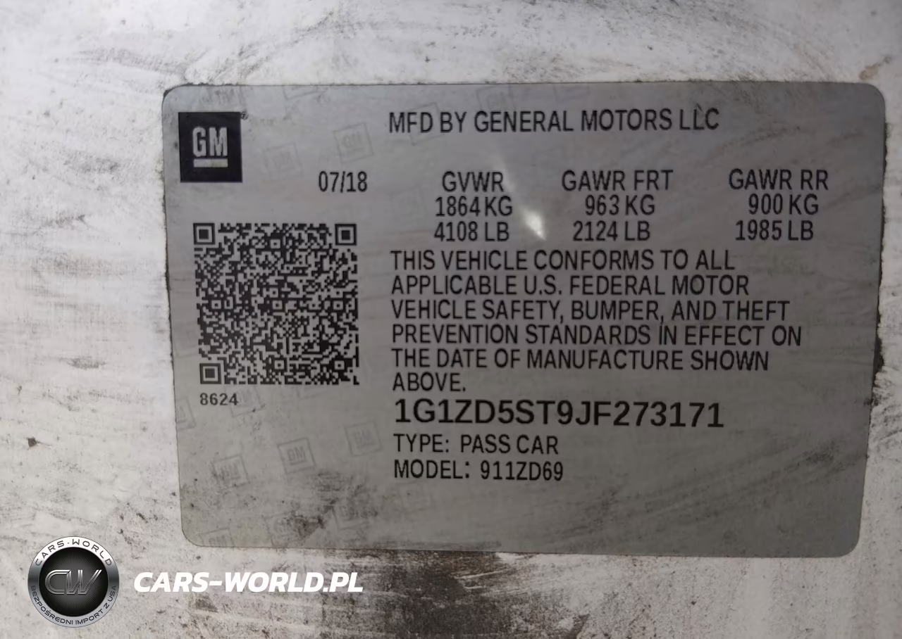 2018 Chevrolet Malibu Lt VIN:1G1ZD5ST9JF273171 - 9