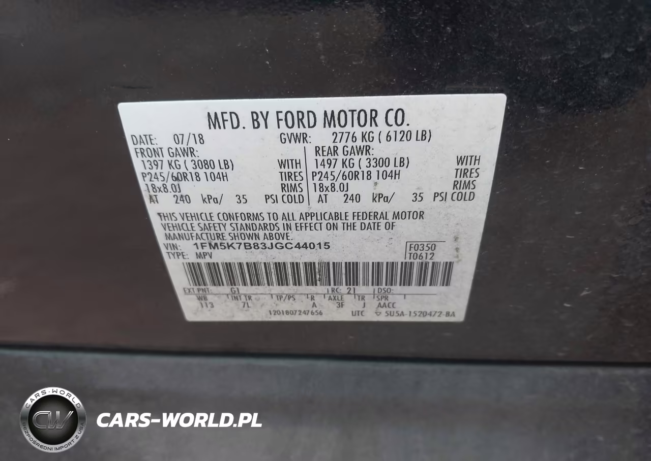 2018 Ford Explorer VIN:1FM5K7B83JGC44015 - 9