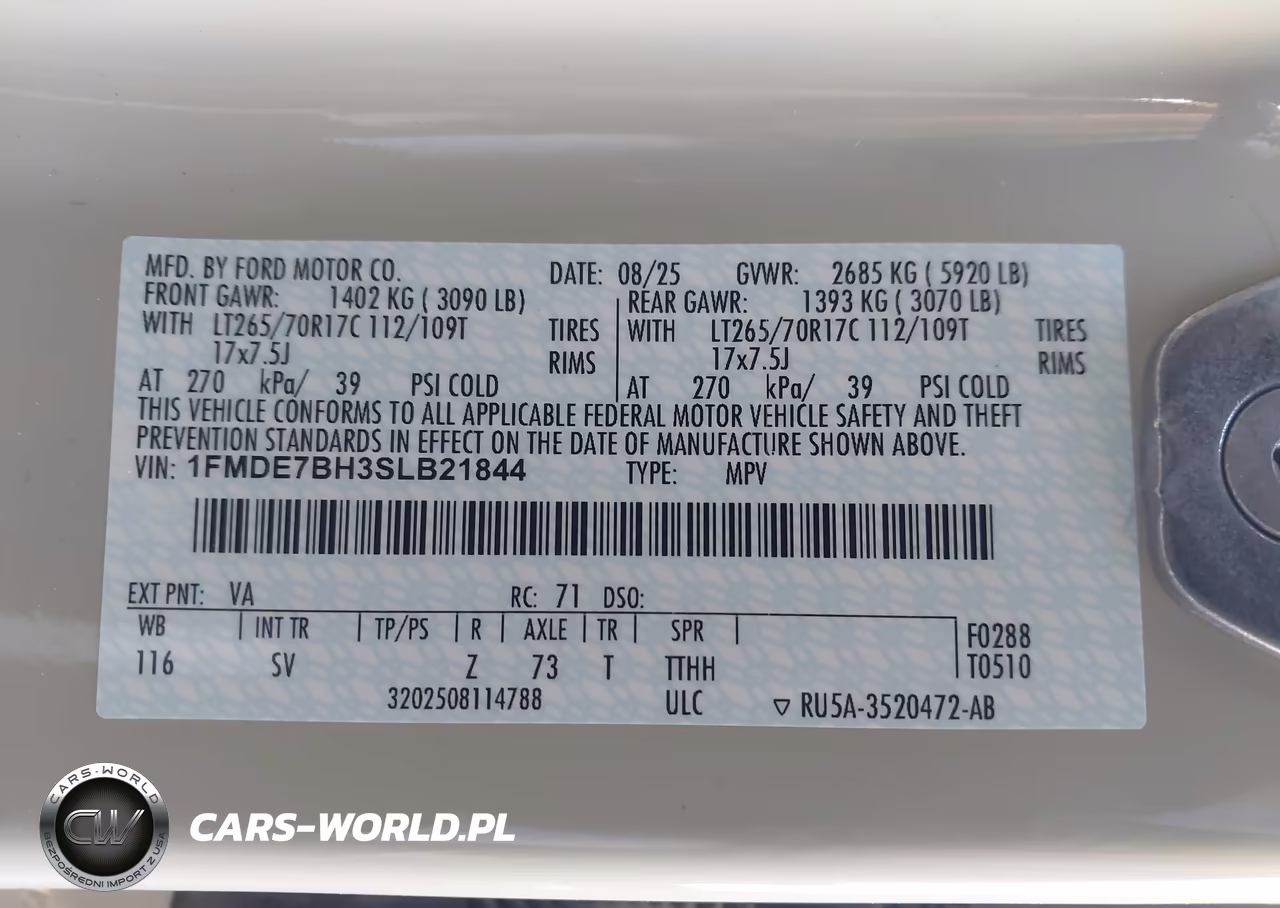 2025 Ford Bronco Big Bend VIN:1FMDE7BH3SLB21844 - 9