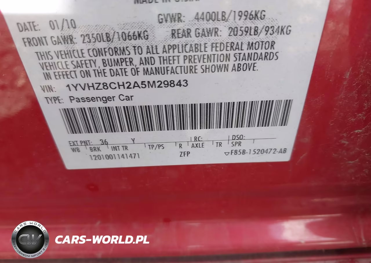 2010 Mazda Mazda6 I Grand Touring VIN:1YVHZ8CH2A5M29843 - 9