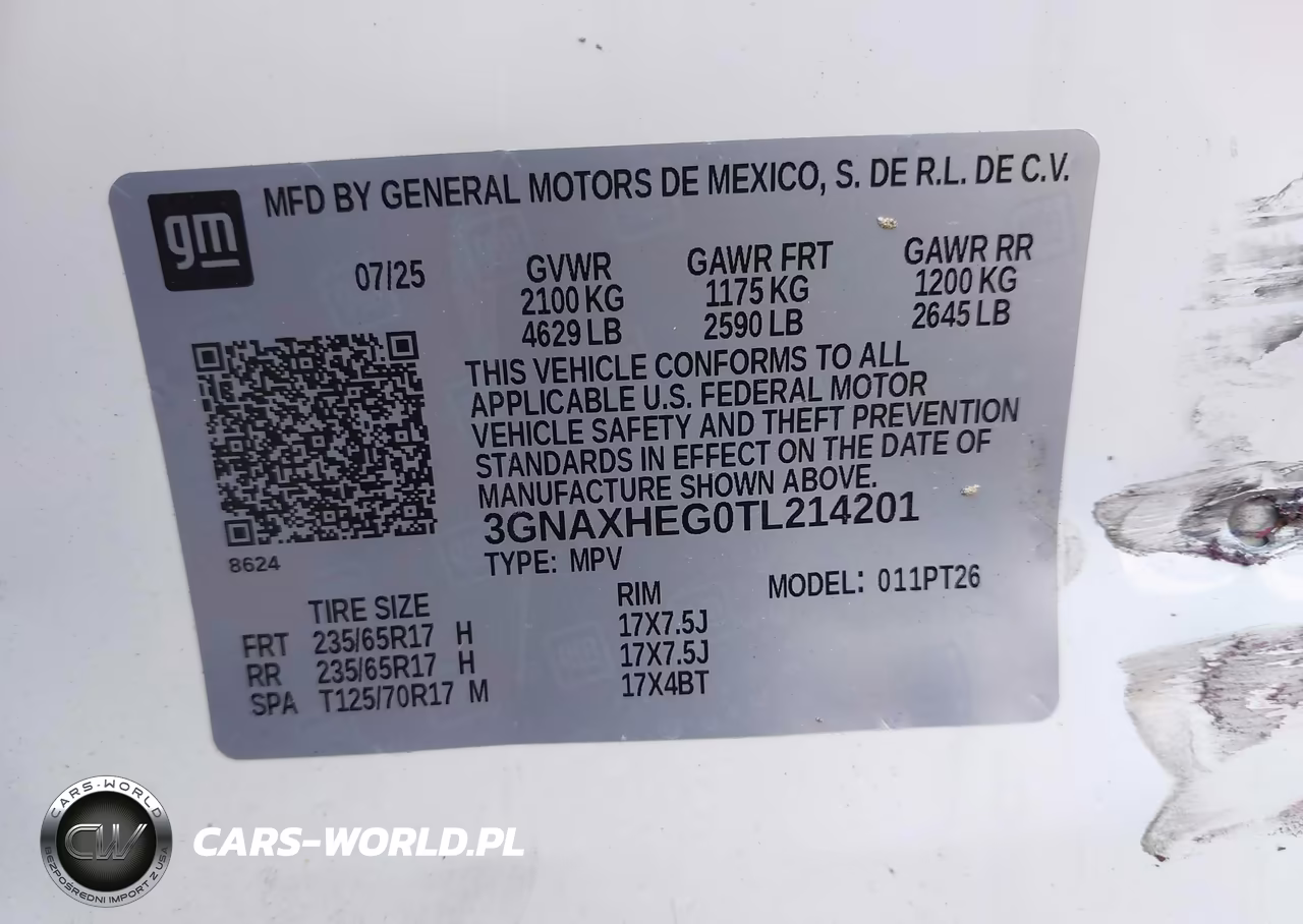 2026 Chevrolet Equinox Fwd Lt VIN:3GNAXHEG0TL214201 - 9