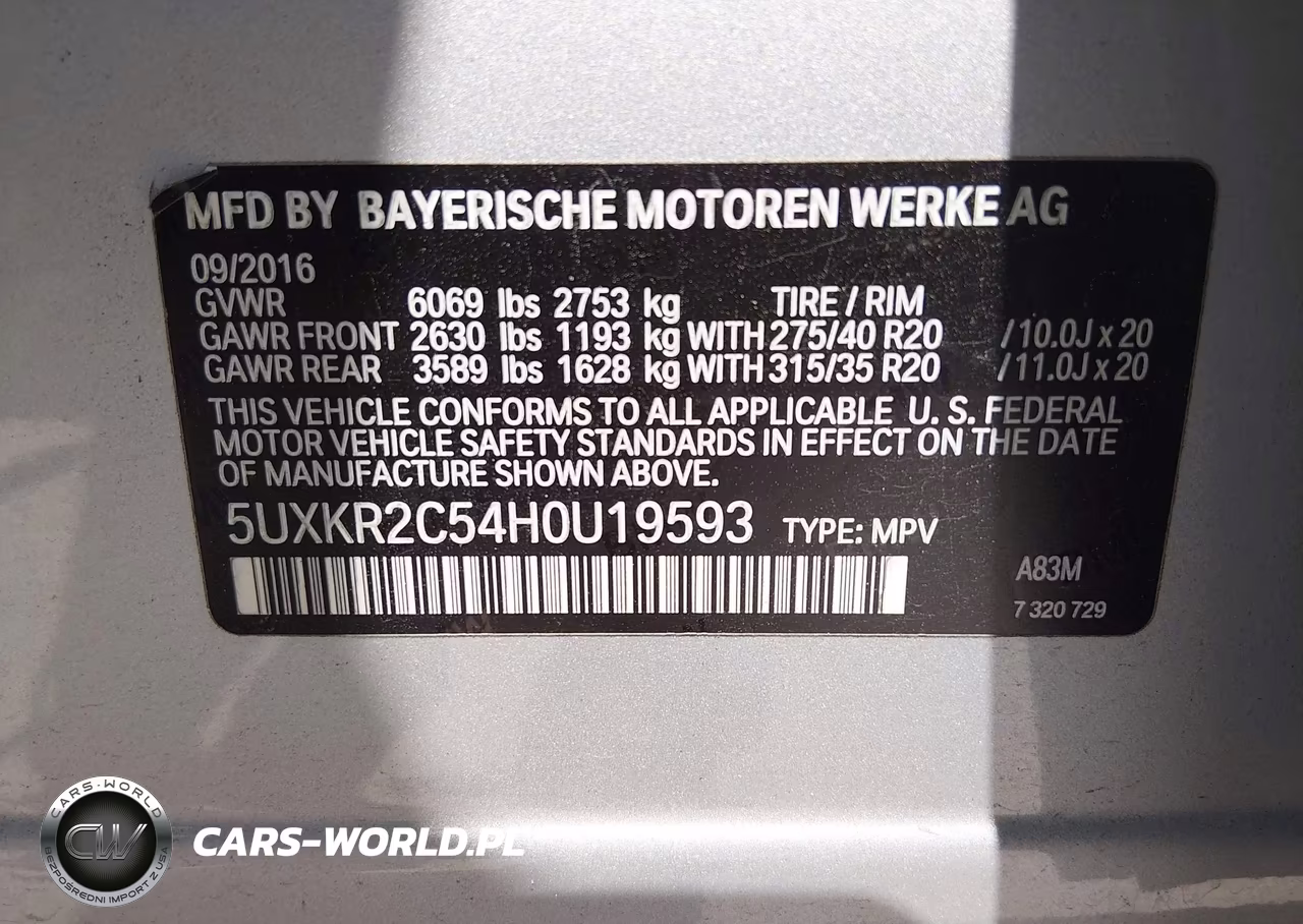 2017 BMW X5 Sdrive35I VIN:5UXKR2C54H0U19593 - 9