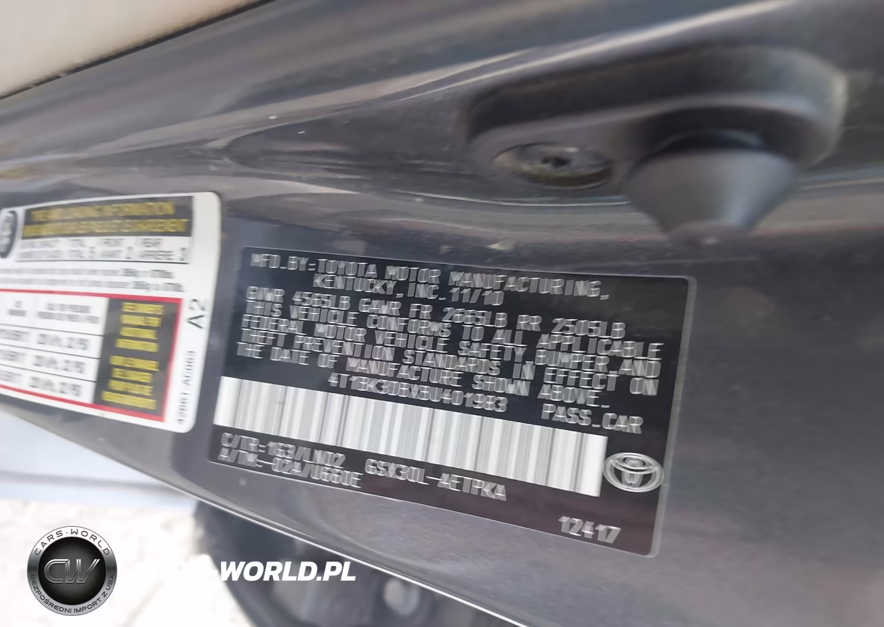 2011 Toyota Avalon Base VIN:4T1BK3DBXBU401983 - 9