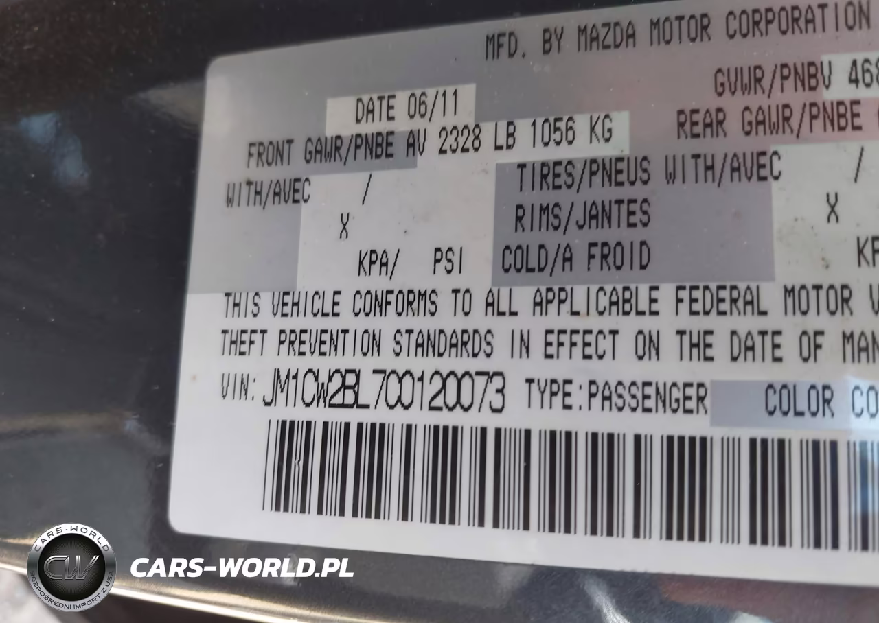 2012 Mazda Mazda5 Sport VIN:JM1CW2BL7C0120073 - 9