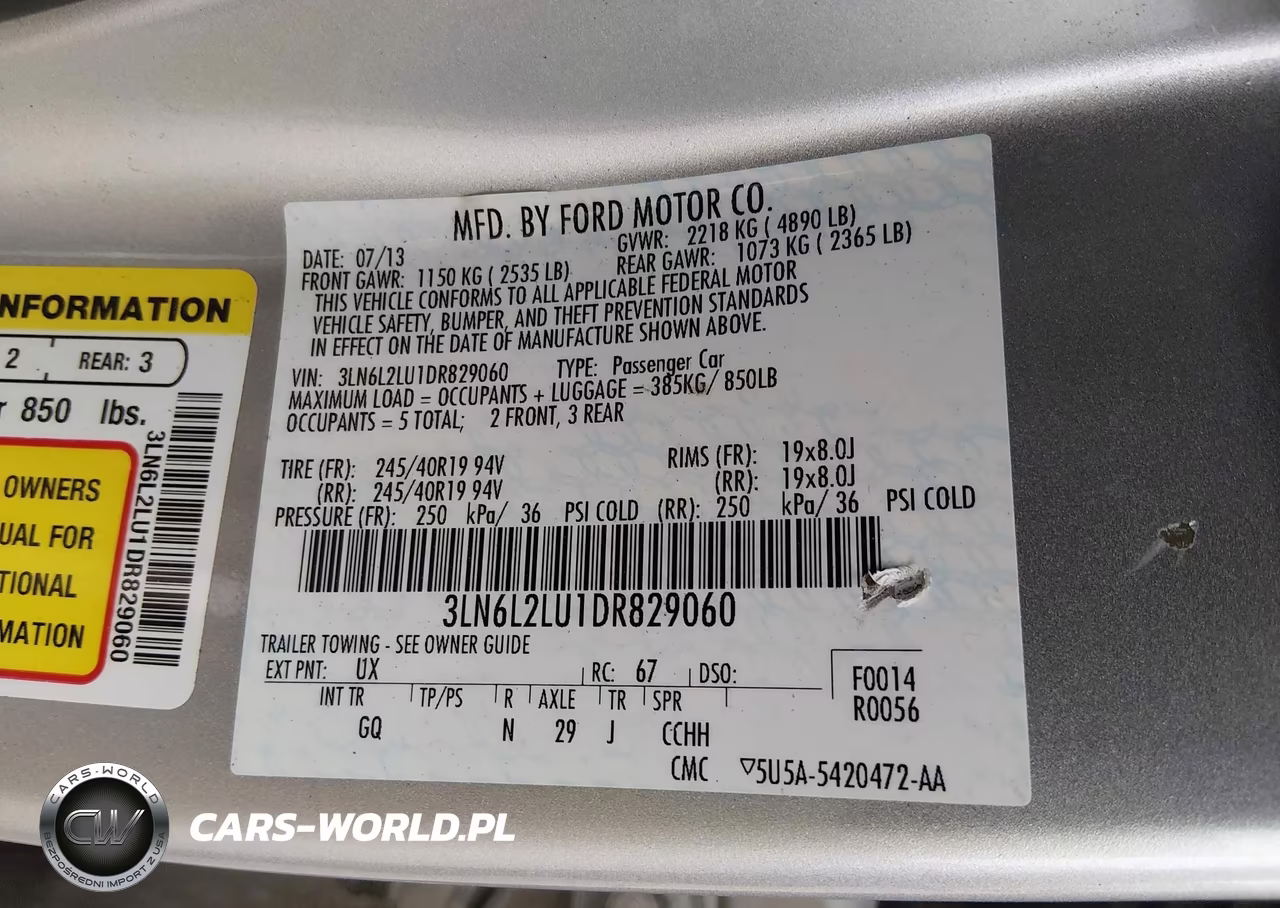 2013 Lincoln Mkz Hybrid VIN:3LN6L2LU1DR829060 - 9