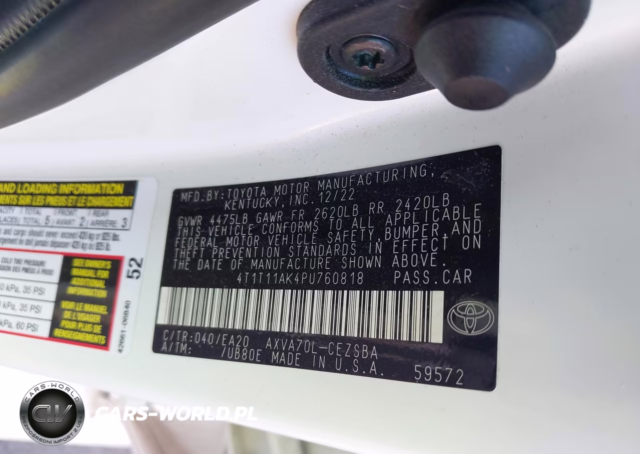 2023 Toyota Camry Se VIN:4T1T11AK4PU760818 - 9