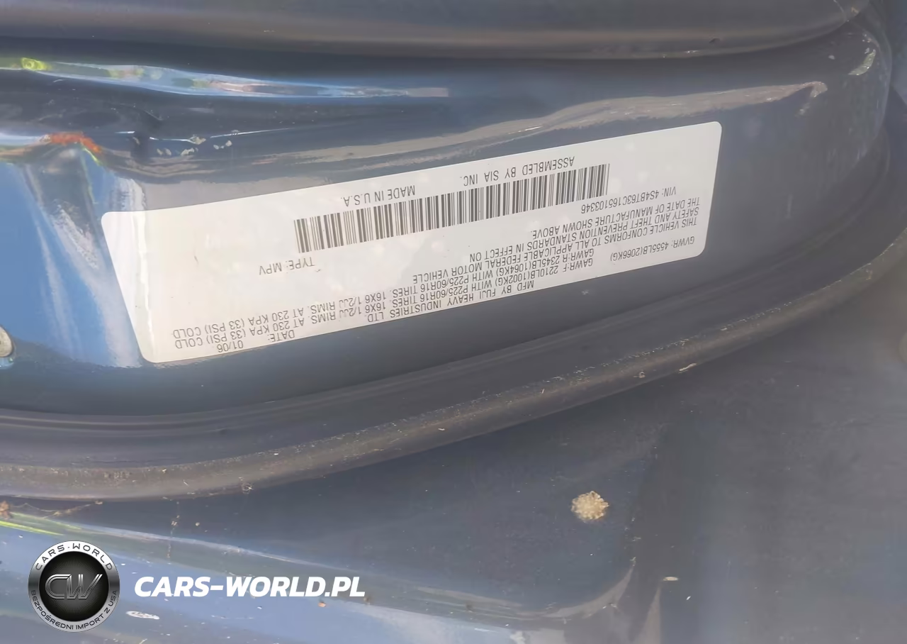 2006 Subaru Baja Turbo VIN:4S4BT63C165103346 - 9