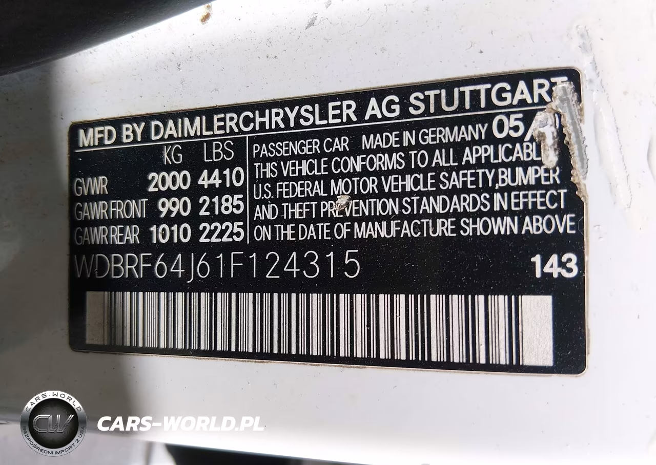 2001 Mercedes-Benz C 320 VIN:WDBRF64J61F124315 - 9