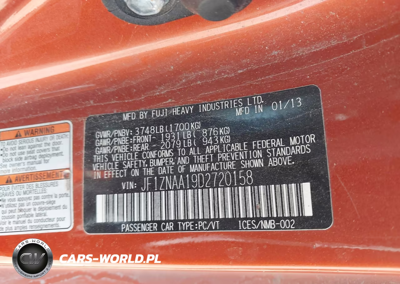 2013 Scion Fr-S VIN:JF1ZNAA19D2720158 - 9
