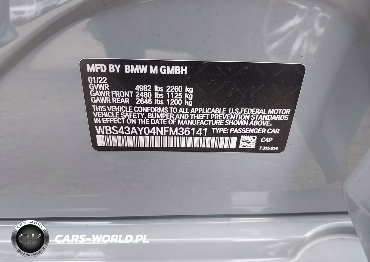 2022 BMW M3 Competition xDrive VIN:WBS43AY04NFM36141 - 9