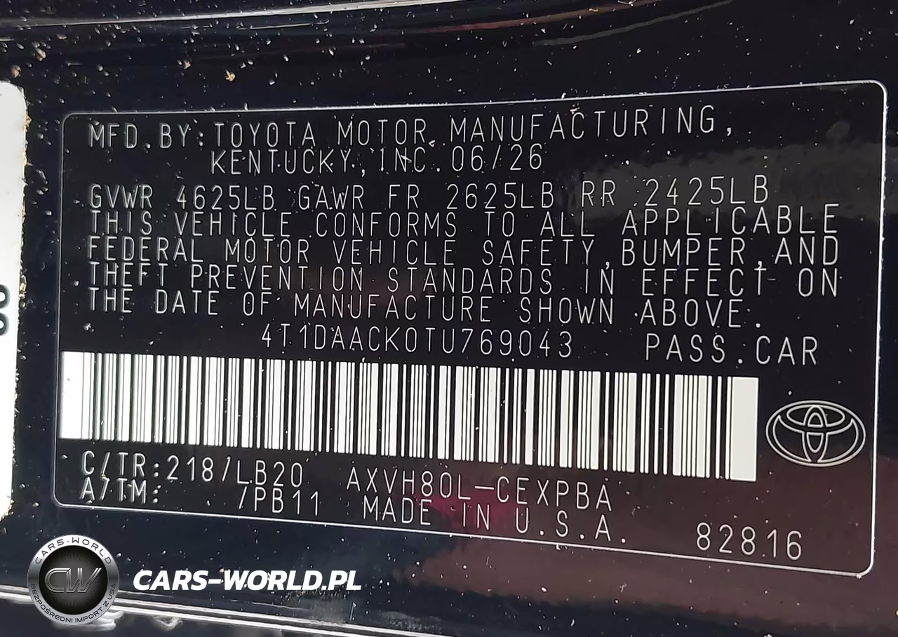 2026 Toyota Camry Xse VIN:4T1DAACK0TU769043 - 9
