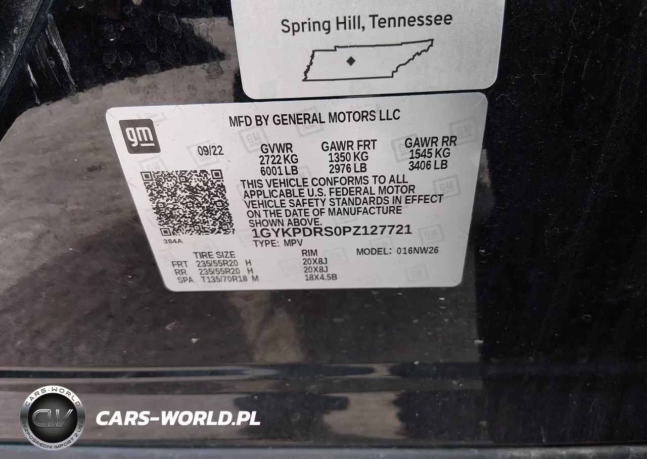 2023 Cadillac Xt6 Awd Premium Luxury VIN:1GYKPDRS0PZ127721 - 9