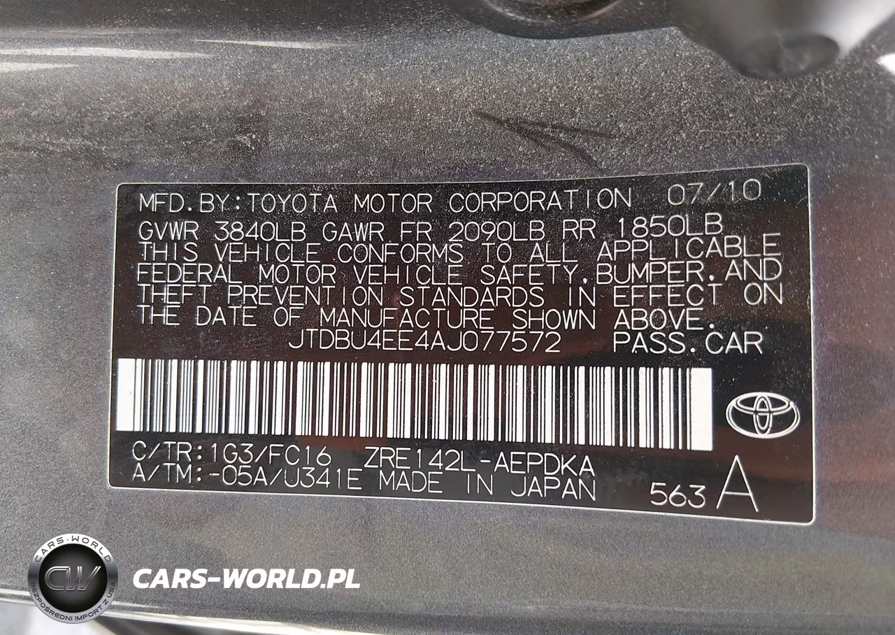 2010 Toyota Corolla Le VIN:JTDBU4EE4AJ077572 - 9
