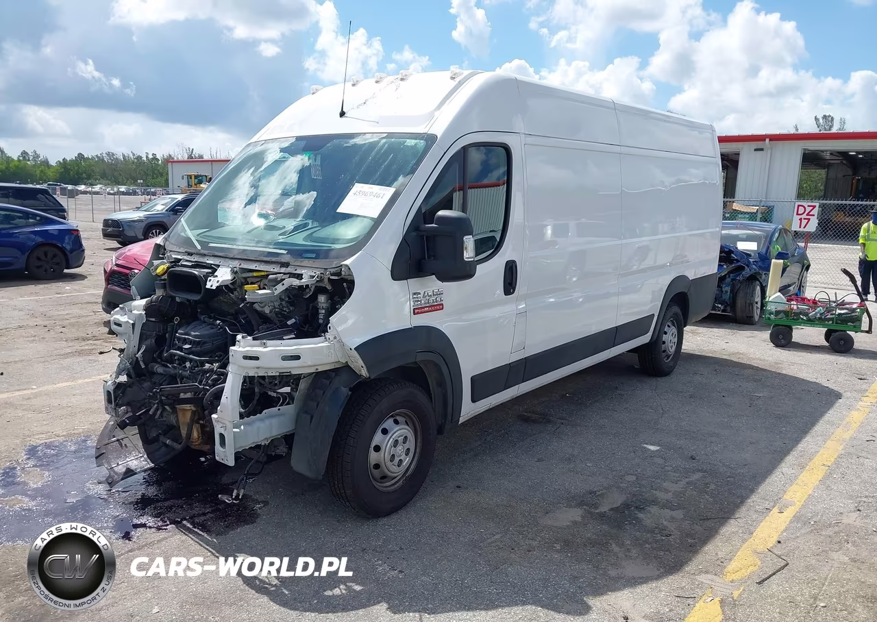 2021 Ram Promaster 3500 Cargo Van High Roof 159 Wb Ext VIN:3C6MRVJG7ME539087 - 2
